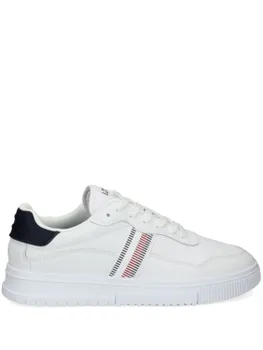Tommy Hilfiger контрастные кроссовки на шнуровке, белый