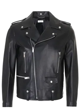 Куртка кожаная SAINT LAURENT