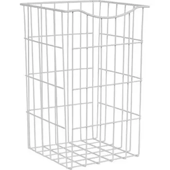 Корзина для белья 25x25x40 см цвет белый