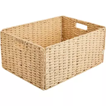 Корзина для хранения 45x21x33 см бумага цвет бежевый
