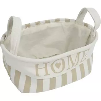 Корзина Home, 230x160x320 мм, 9.5 л, ткань, цвет бежевый