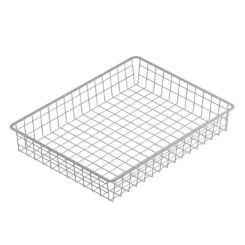 Корзина проволочная для системы Larvij 55.5x41x8.5 см цвет алюминий