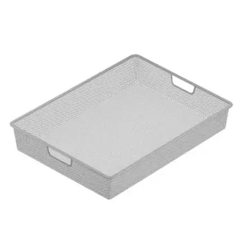 Корзина сетчатая для системы Larvij 55.5x9x41 см цвет алюминий
