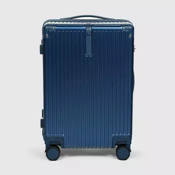 Чемодан Zhongshan Silk темно-синий 45,5х26х66 см