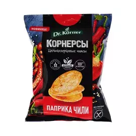 Чипсы Dr. Korner цельнозерновые кукурузно-рисовые с паприкой и чили 50 г