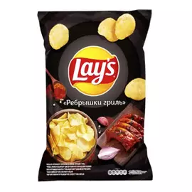 Чипсы картофельные Lays Ребрышки гриль 150 г