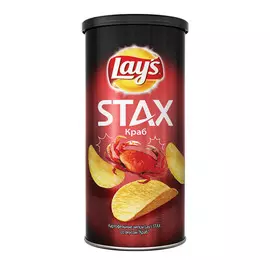 Чипсы картофельные Lays Stax Краб 110 г
