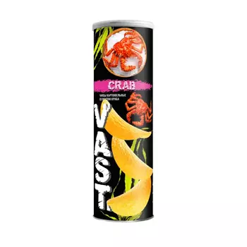 Чипсы картофельные Leader Vast краб 160 г
