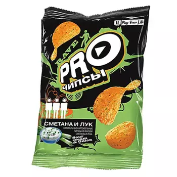 Чипсы картофельные PRO-Чипсы Сметана и лук 60 г