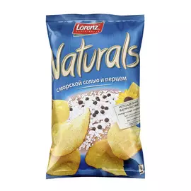 Чипсы Lorenz картофельные Naturals с Морской солью и перцем 100 г