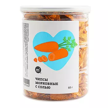 Чипсы морковные М2 с солью, 60 г