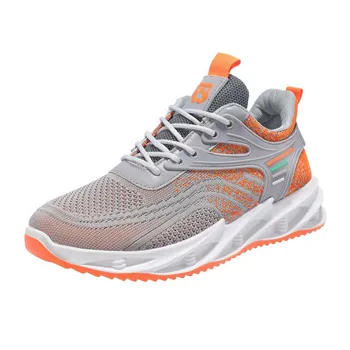 Весенние и летние новые мужские кроссовки Flyknit Breathable Mesh Sneaker Trendy Shoes 39