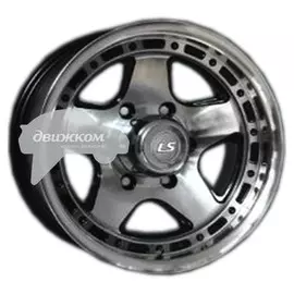 Литые диски LS 870 8x15/6x139,7 ET-10 D106,1 870 BKF (Колпак+лого)