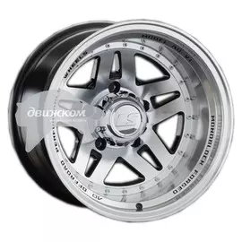 Литые диски LS 878 10x16/5x139,7 ET-44 D108,1 878 BKF (Колпак+лого)
