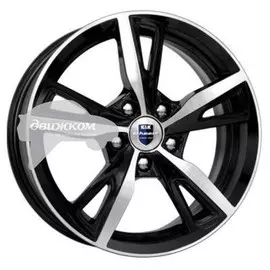 Литые диски K&amp;K 6,5x16/5x108 ET50 D63,35 Фишт (КС690) Алмаз черный