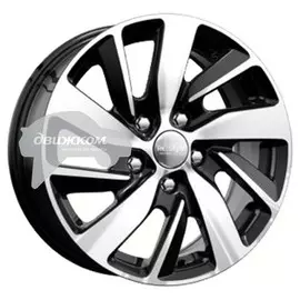 Литые диски K&amp;K 6,5x16/5x112 D57,1 ET50 КС741 Черный+серебристый