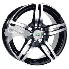 Литые диски N2O 5,5x13/4x98 D58,6 ET35 Y149 Черный+серебристый