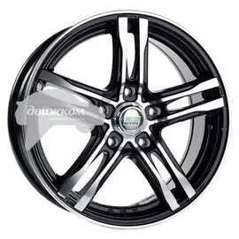 Литые диски N2O 5,5x14/4x100 D60,1 ET43 Y4801 Черный+серебристый