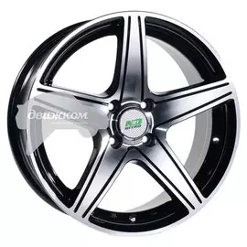 Литые диски N2O 6,5x15/4x114,3 D73,1 ET38 Y243 Черный+серебристый