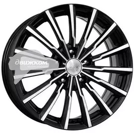 Литые диски K&amp;K 7x17/5x114,3 D67,1 ET41 Акцент Черный+серебристый