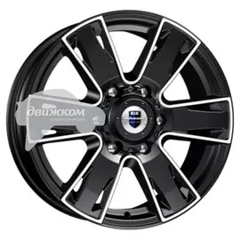 Литые диски K&amp;K 7x17/6x139,7 ET30 D106,1 Севенна (КС726) Алмаз черный