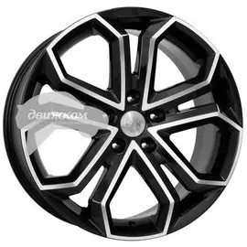 Литые диски K&amp;K 8,5x19/5x114,3 ET45 D64,1 Пандора (КС466) Алмаз черный