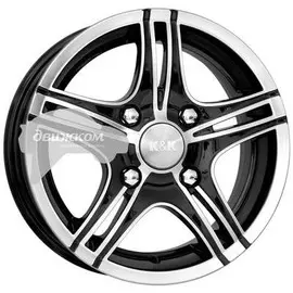 Литые диски K&amp;K Омаха 5,5x14/4x98 ET35 D58,5 Омаха Алмаз черный
