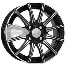 Литые диски K&amp;K 5,5x14/4x98 ET35 D58,5 Сиеста Алмаз черный
