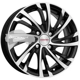Литые диски K&amp;K 6x15/4x114,3 D67,1 ET40 Мейола (КС643) Черный+серебристый