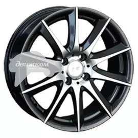 Литые диски LS 286 6,5x15/4x100 ET40 D73,1 286 BKF