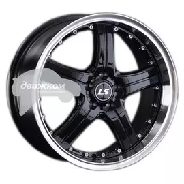 Литые диски LS 322 7,5x17/5x100 ET35 D73,1 322 BKL