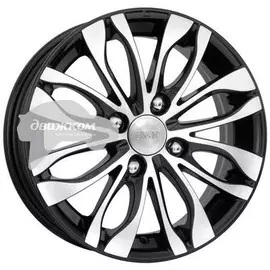 Литые диски K&amp;K 5,5x14/4x108 ET24 D65,1 Канзаши (КС628) Алмаз черный