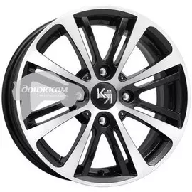 Литые диски K&amp;K 5,5x14/4x98 D58,5 ET35 Беринг Черный+серебристый