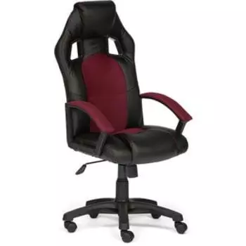 Кресло TetChair DRIVER кож/зам/ткань черный/бордо 36-6/13