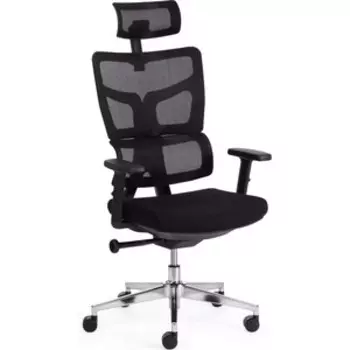 Кресло TetChair MESH-11HR ткань/сетка черный
