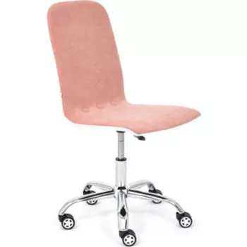 Кресло TetChair Rio флок/кож/зам розовый/белый 137/36-01