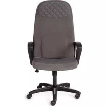 Кресло TetChair Advance флок/кож/зам серый/металлик 29/C 36