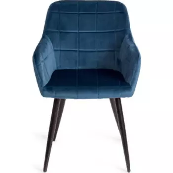 Кресло TetChair Beata (mod. 8266) металл, ткань синий (G062-48) черный