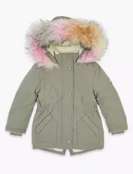 Парка с капюшоном из искусственного меха и отделкой Stormwear ™