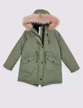 Парка с капюшоном из искусственного меха и отделкой Stormwear™