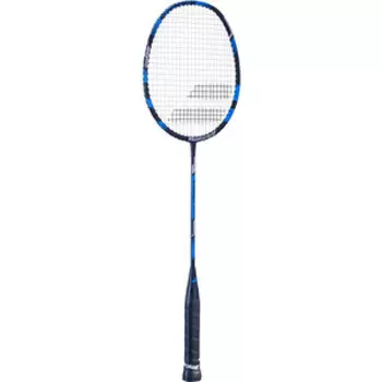 Ракетка для бадминтона Babolat First I, арт. 601327-216, алюминиевый обод, со струнами, синий
