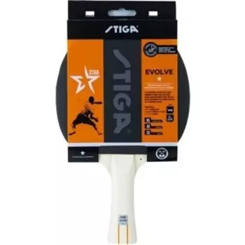 Ракетка для настольного тенниса Stiga Evolve WRB 1*, арт. 1211-8318-01, для любит., накл. 1,7мм ITTF, конич. ручка