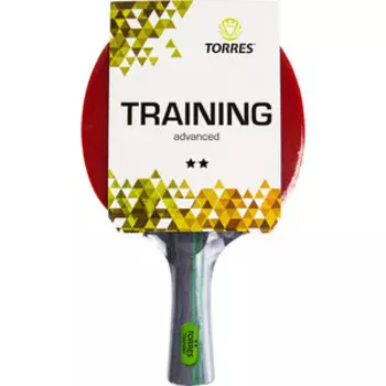 Ракетка для настольного тенниса Torres Training 2*, арт. TT21006, для любителей, накладка 1,5 мм, конич. ручка