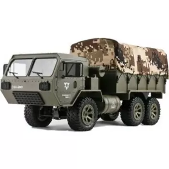 Радиоуправляемая машина Heng Long американский военный грузовик 6WD RTR масштаб 1/16 2.4G - FY004A-1
