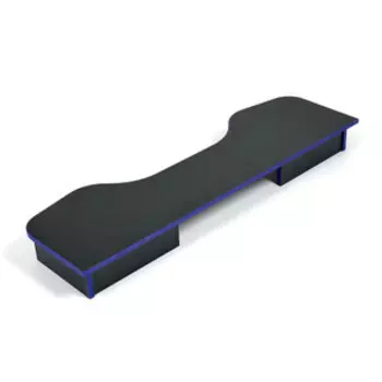 Надстройка TetChair StrikeTop (120) neo black/blue черный/синяя кромка