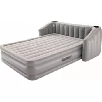 Надувная кровать Bestway Fullsleep Wingback 196х233х80см со спинкой, подстаканником и подсветкой, встр.насос 220В, 67620 BW