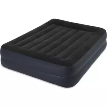 Надувная кровать Intex Pillow Rest Raised Bed (Queen) 152х203х42см с подголовником, встр.насос 220В, 64124