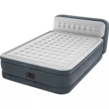 Надувная кровать Intex Ultra Plush Headboard 152х236х86см со спинкой, встр.насос 220В, 64448