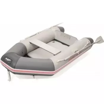 Надувная лодка Bestway Caspian 230х130х33см с жёстким дном, вёсла 145см, насос, транец, до 258кг