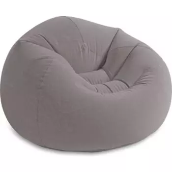 Надувное кресло Intex Beanless Bag 114х114х71см серое, 68579